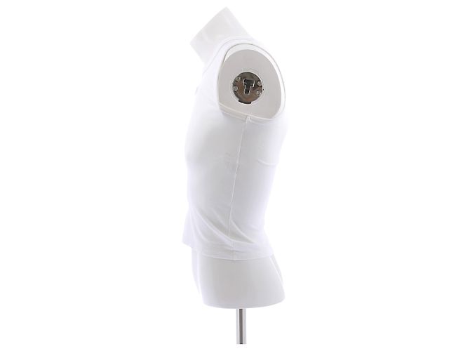 Regata branca de algodão Paco Rabanne Branco - vista 4