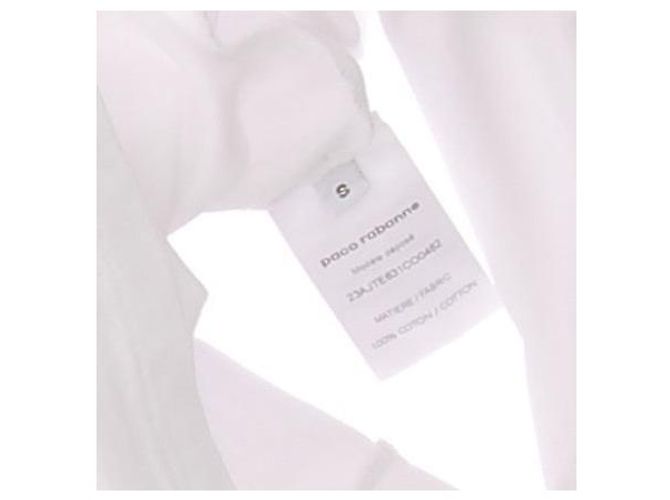 Regata branca de algodão Paco Rabanne Branco - vista 6