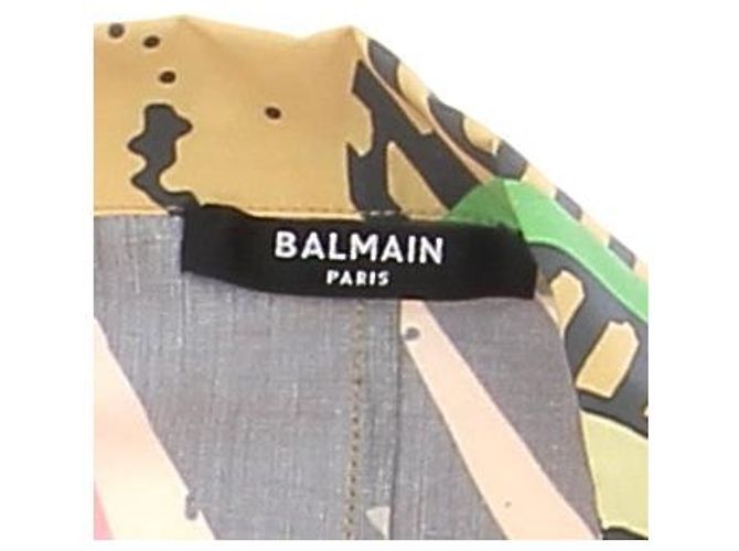 Balmain Chemise jaune imprimée Yellow - view 5