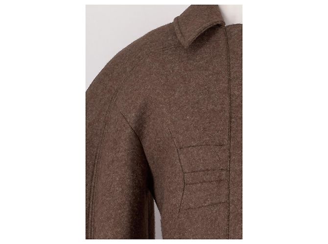 Jacquemus Langer brauner Mantel - Ansicht 3