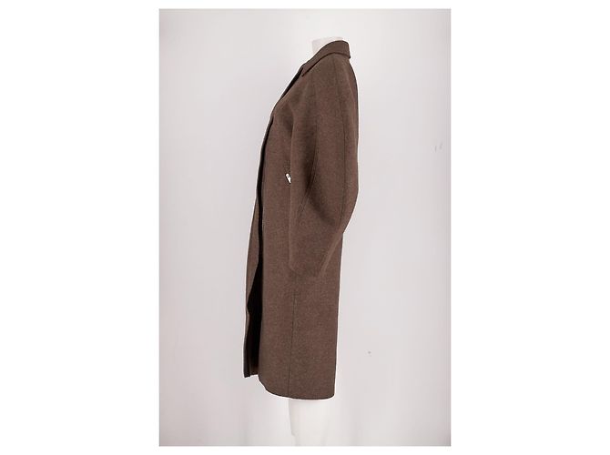 Jacquemus Langer brauner Mantel - Ansicht 5