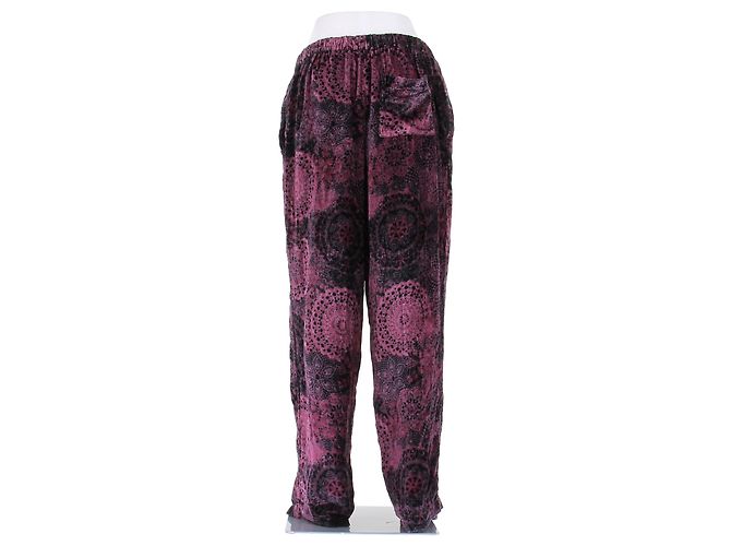 Acne Pantaloni in velluto rosa - vista 2