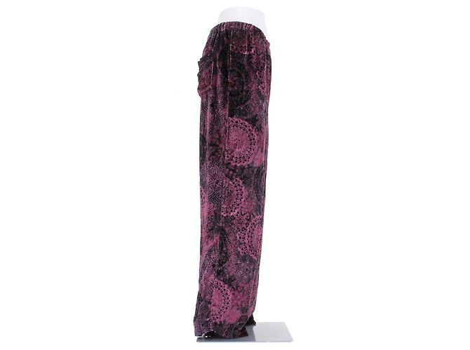 Acne Pantaloni in velluto rosa - vista 3