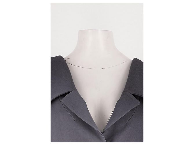 Fendi Cappotto di lana grigio - vista 2
