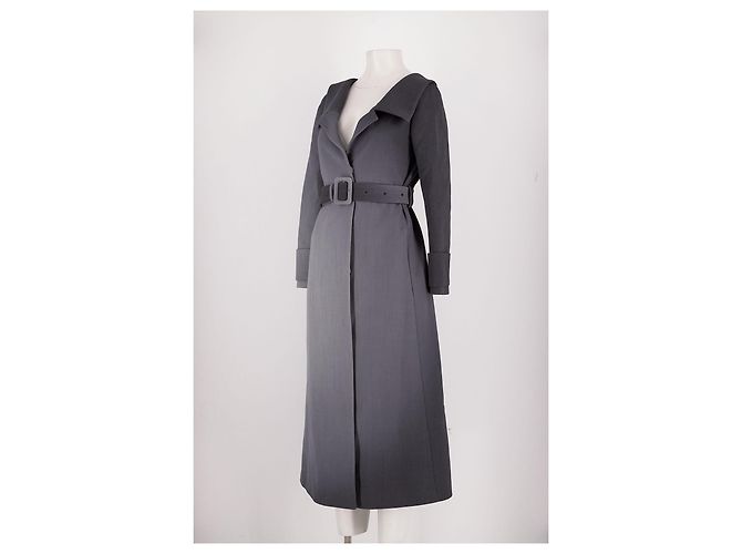 Fendi Cappotto di lana grigio - vista 4