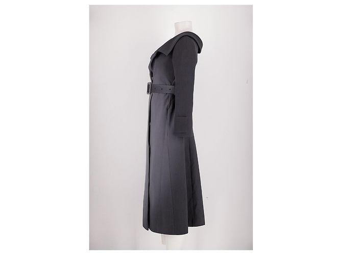 Fendi Cappotto di lana grigio - vista 5