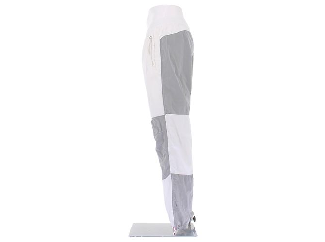 Moncler Pantalon blanc et gris Grey - view 4