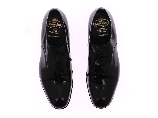 Church's Lackschuhe Schwarz Leder Größe 48 - Ansicht 4