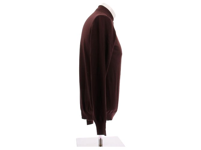 Bottega Veneta Pull bordeaux en laine - vue 3