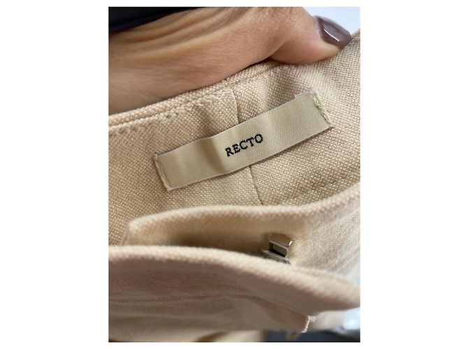 Autre Marque Beige Baumwollhose - Ansicht 3