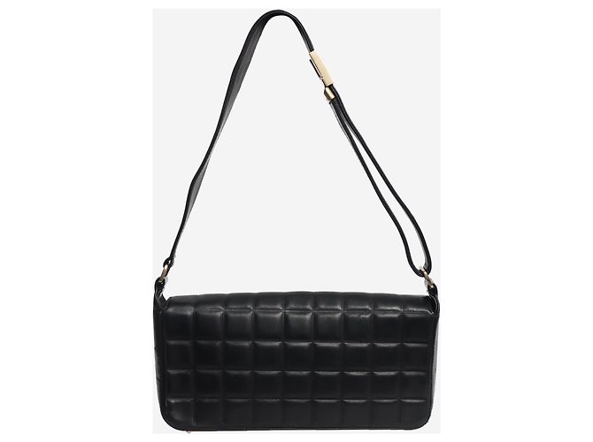 Chanel Schultertasche vintage 2002 Chocolate bar schwarz - Ansicht 2