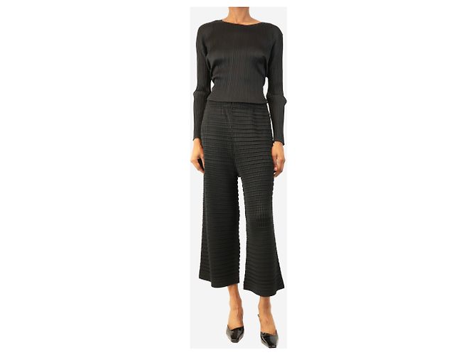 Pleats Please Plissierte Hose schwarz - size M - Ansicht 2