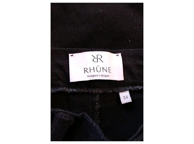 Autre Marque Jean en coton noir RHÚNE - vue 5