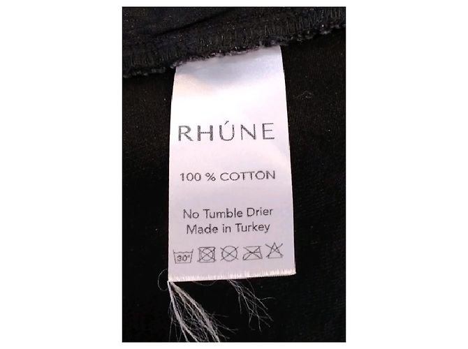 Autre Marque Jean en coton noir RHÚNE - vue 6