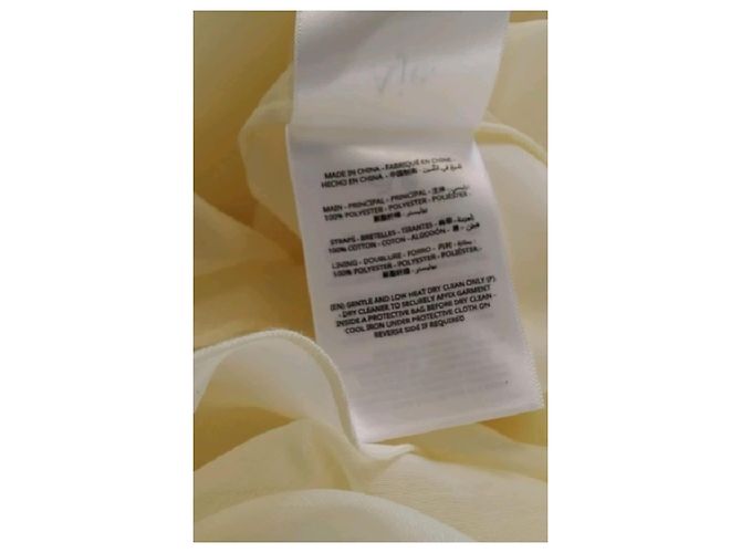 Autre Marque AJE Gelbes langes Kleid mit Rüschen und Blume - Ansicht 8