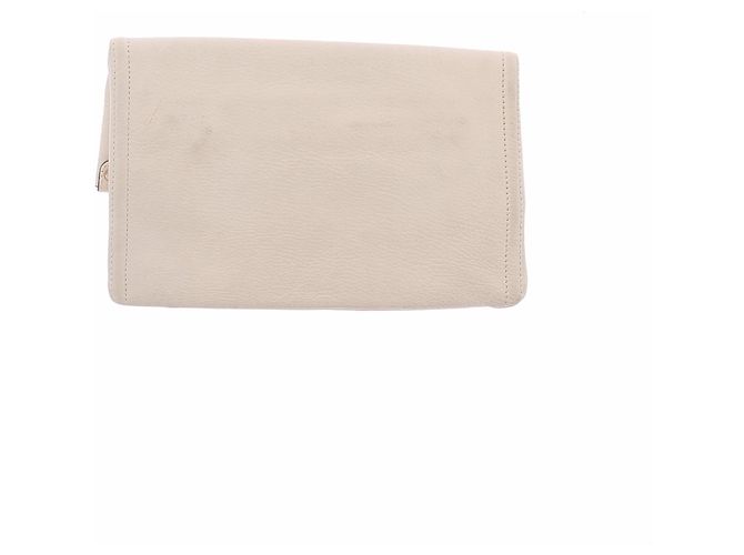 Max Mara Bolsa de mão em couro bege - vista 2