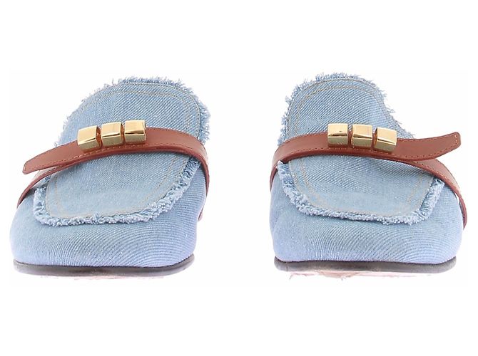 Autre Marque MAISON SKORPIOS Mules aus Denim Blau Größe 41 - Ansicht 3