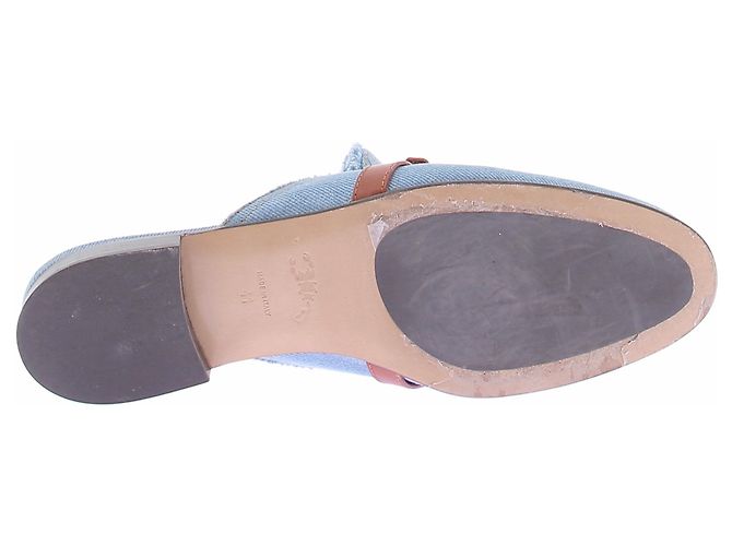 Autre Marque MAISON SKORPIOS Mules aus Denim Blau Größe 41 - Ansicht 5