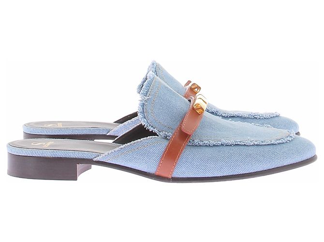 Autre Marque MAISON SKORPIOS Mules aus Denim Blau Größe 41 - Ansicht 6