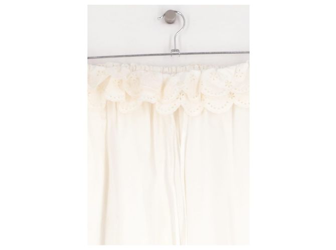 Autre Marque Calças de algodão brancas H&M Branco - vista 2