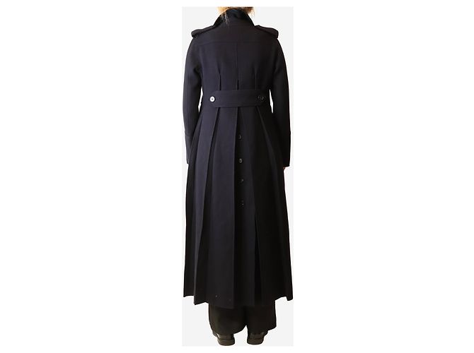 Valentino Woll-Trenchcoat in Navy - size UK 10 Marineblau - Ansicht 2