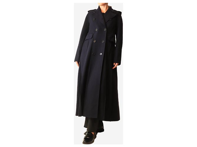 Valentino Woll-Trenchcoat in Navy - size UK 10 Marineblau - Ansicht 3