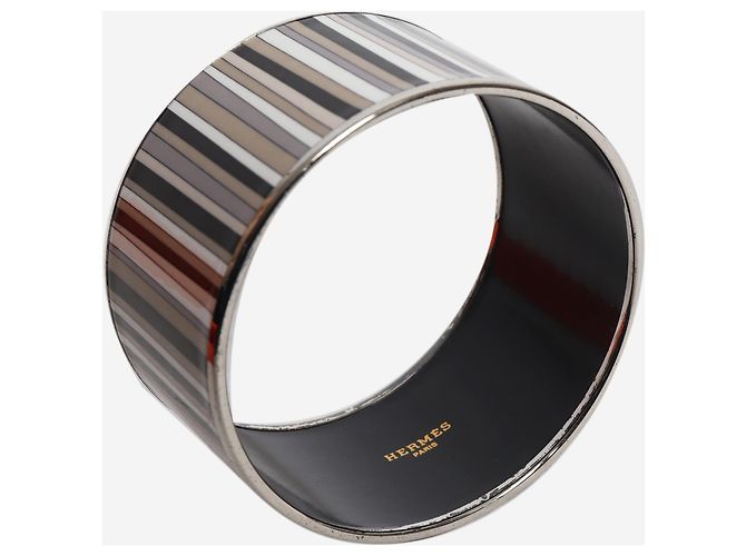 Hermès Bracciale smaltato a righe Carioca multicolore - vista 2