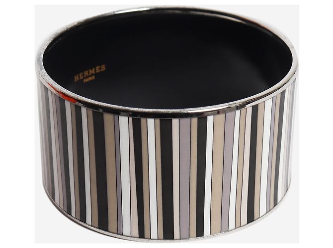 Hermès Bracciale smaltato a righe Carioca multicolore - vista 3