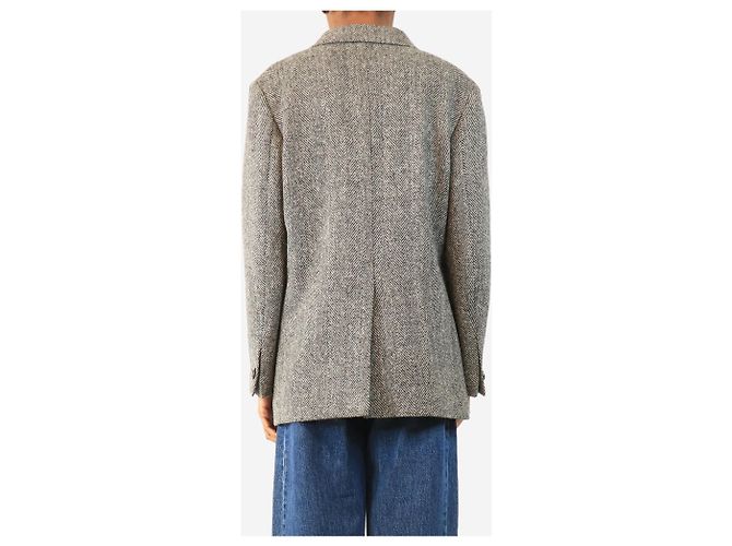 Autre Marque Blazer cinza em espinha de peixe - size UK 8 - vista 2
