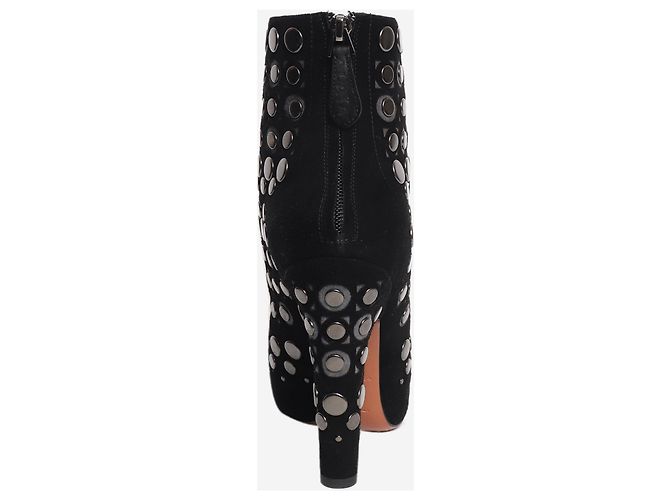 Alaïa Bottines à clous en daim noir - EU 39.5 - vue 3