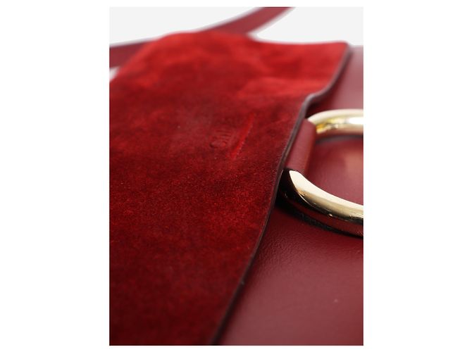 Chloé Faye Schultertasche Burgundy Bordeaux - Ansicht 5