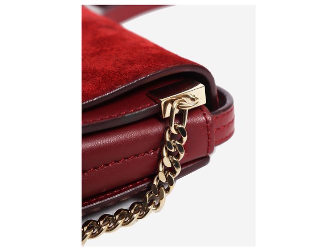 Chloé Faye Schultertasche Burgundy Bordeaux - Ansicht 6