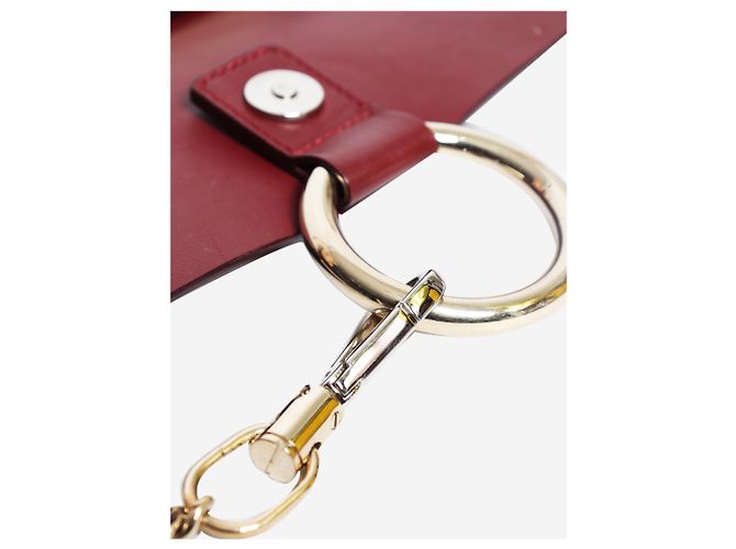 Chloé Faye Schultertasche Burgundy Bordeaux - Ansicht 8