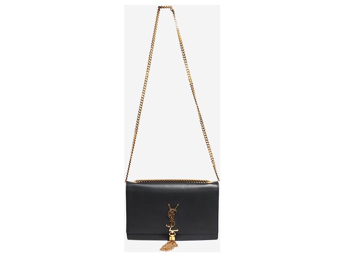Autre Marque Borsa a tracolla Kate in pelle nera con nappina Nero - vista 2
