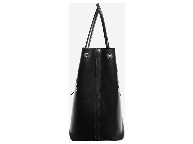 Alaïa Borsa tote in pelle nera con occhielli Nero - vista 2