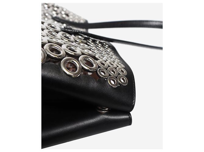 Alaïa Borsa tote in pelle nera con occhielli Nero - vista 6