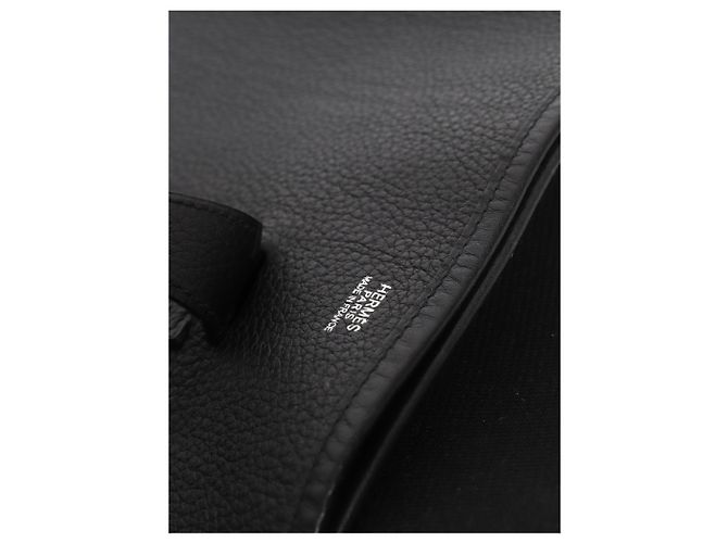 Hermès Bolso de hombro Evelyne 29 2006 Clemence negro - vista 8