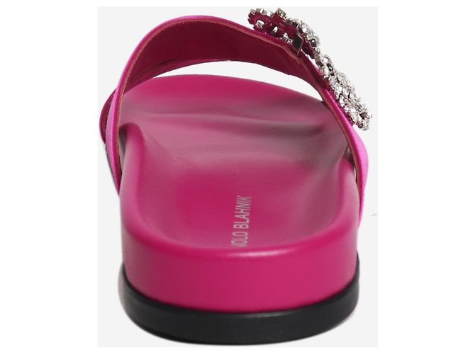 Manolo Blahnik Sandali bassi Pink Chilanghi - size EU 38 Rosa - vista 3
