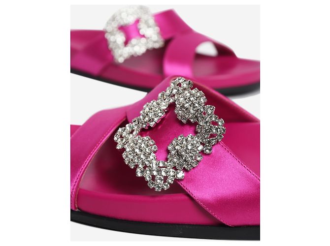 Manolo Blahnik Sandali bassi Pink Chilanghi - size EU 38 Rosa - vista 5