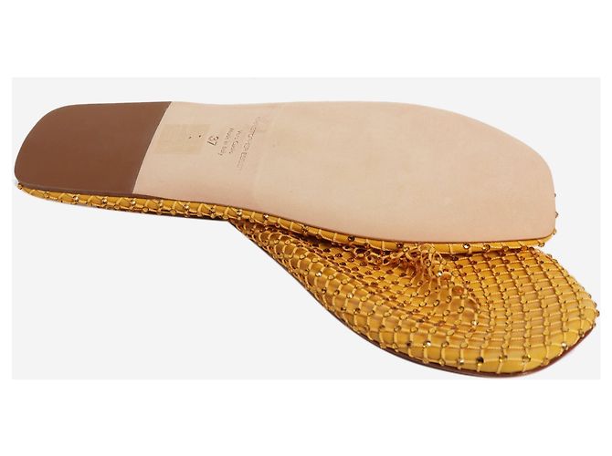 Autre Marque Ballerine in mesh Yellow Minette con cristalli - size EU 37 Giallo - vista 4