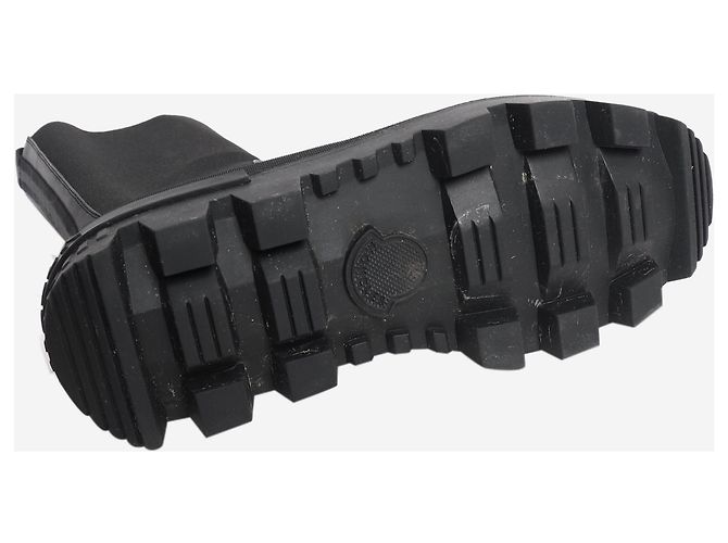 Moncler Black ridge-sole panelled boots - size EU 40.5 - view 5