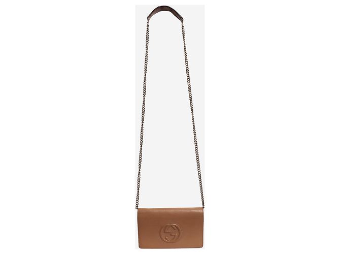 Gucci Borsa a tracolla Soho in pelle beige Marrone - vista 2
