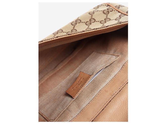 Gucci Vintage braune Marrakesh Monogramm-Schultertasche - Ansicht 8