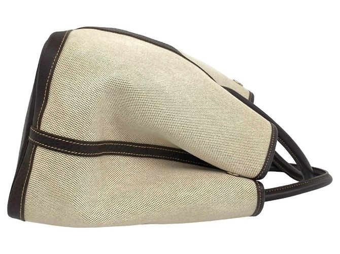 Hermès Borsa a mano Hermes Garden Party Toile H Buffle Tote Bag Marrone Crudo - vista 6