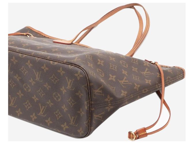 Louis Vuitton Bolso tote Neverfull MM Monogram marrón 2008 Castaño - vista 3