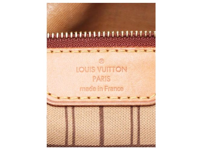 Louis Vuitton Bolso tote Neverfull MM Monogram marrón 2008 Castaño - vista 9