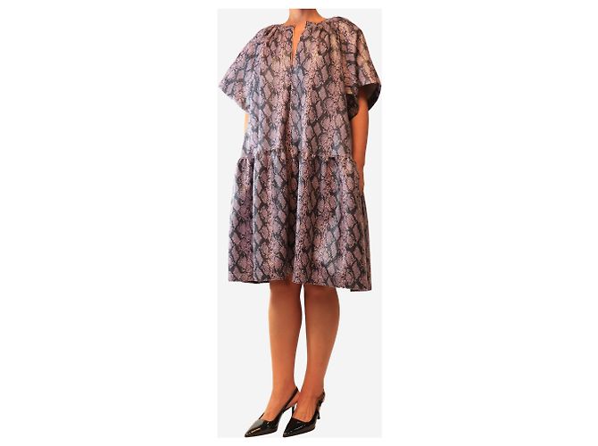 Autre Marque Kaitlyn Mini-Kleid Schlangenprint lila - size UK 12 - Ansicht 3