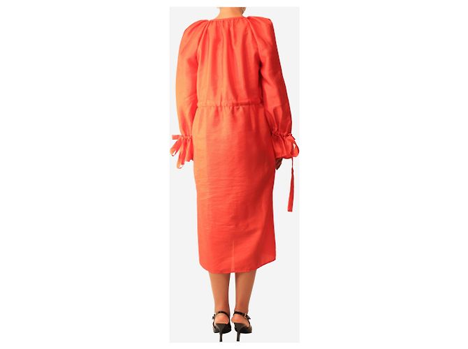 Autre Marque Red button-down dress - size S - view 2