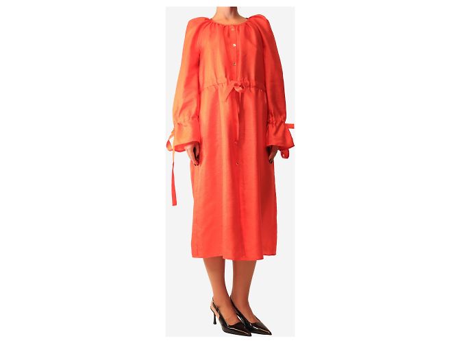 Autre Marque Red button-down dress - size S - view 3