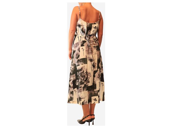 Baum und Pferdgarten Vestido midi cinza com estampado de lua e flores - size UK 10 - vista 2